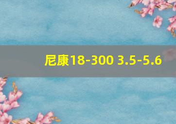 尼康18-300 3.5-5.6